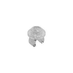 LEGO 5264 Plate Round 1 x 1 with Hollow Stud and Underside Clip (Transparent Clear)