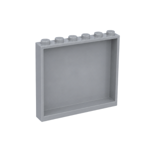 LEGO 59349 Panel 1 x 6 x 5 (Light Bluish Gray)