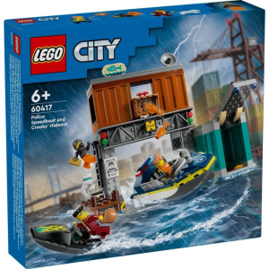 LEGO City 60417 Police Speedboat and Crooks’ Hideout