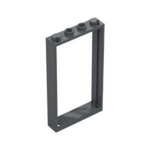 LEGO 60596 Door Frame 1 x 4 x 6 Type 2 (Dark Bluish Gray)