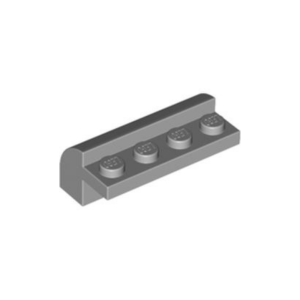 LEGO 6081 Brick Curved 2 x 4 x 1 1/3 (Light Bluish Gray)