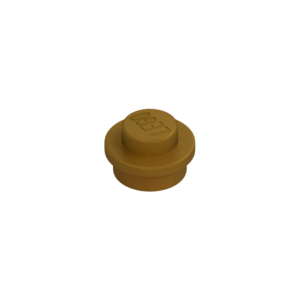 LEGO 6141 Plate Round 1 x 1 with Solid Stud (Pearl Gold)