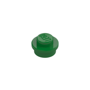 LEGO 6141 Plate Round 1 x 1 with Solid Stud (Green)