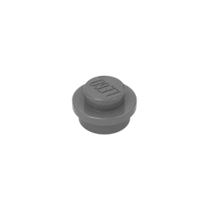 LEGO 6141 Plate Round 1 x 1 with Solid Stud (Flat Silver)