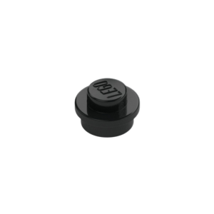 LEGO 6141 Plate Round 1 x 1 with Solid Stud (Black)