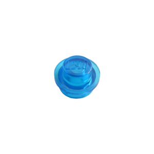 LEGO 6141 Plate Round 1 x 1 with Solid Stud (Transparent Dark Blue)