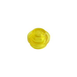 LEGO 6141 Plate Round 1 x 1 with Solid Stud (Transparent Yellow)