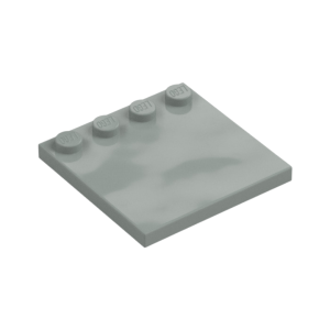 LEGO 6179 Plate Special 4 x 4 with Studs on One Edge (Light Bluish Gray)