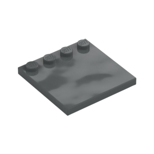 LEGO 6179 Plate Special 4 x 4 with Studs on One Edge (Dark Bluish Gray)