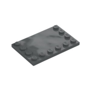 LEGO 6180 Plate Special 4 x 6 with Studs on 3 Edges (Dark Bluish Gray)