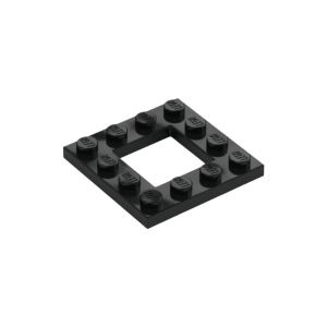 LEGO 64799 Plate Special 4 x 4 with 2 x 2 Opening (Black)