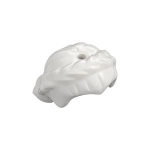 LEGO Hair 64807 Short with Braid around Sides, Hole On Top (White)