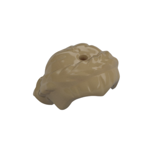 LEGO Hair 64807 Short with Braid around Sides, Hole On Top (Dark Tan)