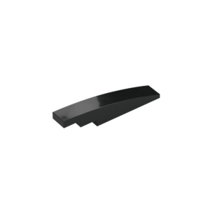 LEGO 6801 Slope Curved 1 x 6 (Black)