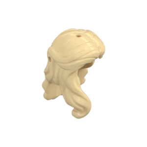 LEGO Hair 6986 Long Wavy with Lock on Side (Tan)