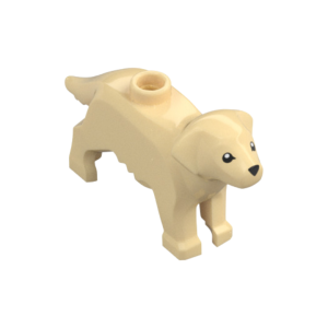 LEGO Animal 69962pr0001 Dog, with Eyes and Nose Print (Tan)