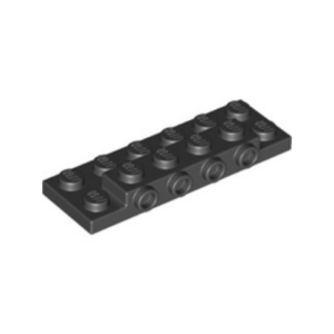 LEGO 72132 Plate Special 2 x 6 x 2/3 with 4 Studs on Side, 3 Support Walls on Bottom (Black)