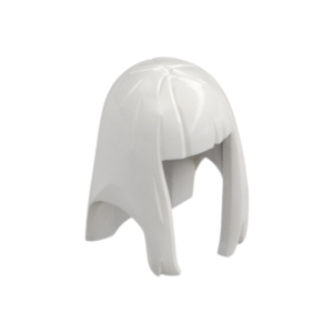 LEGO Hair 75867 Long Straight with Bangs (White)
