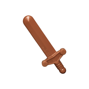 LEGO Weapon 76764 Sword / Shortsword Elaborate Hilt (Dark Orange)