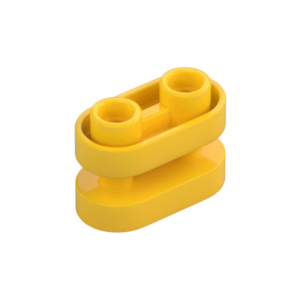 LEGO 77808 Brick Special 1 x 2 Rounded with Center Bars (Yellow)