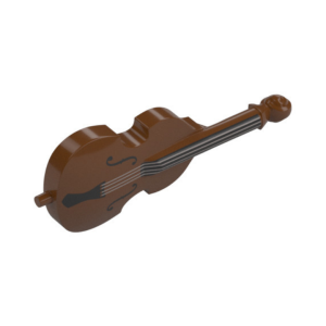 LEGO Accessory 80444pr0001 Musical Instrument Double Bass (Reddish Brown)