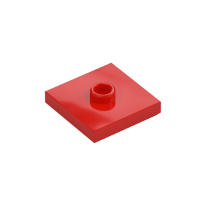 LEGO 87580 Plate 2 x 2 with Groove and 1 Center Stud (Red)