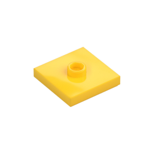LEGO 87580 Plate 2 x 2 with Groove and 1 Center Stud (Yellow)