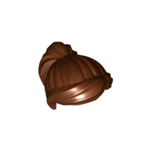 LEGO Hair 87990 Ponytail and Swept Sideways Fringe (Reddish Brown)