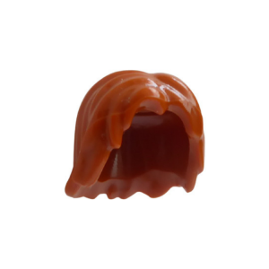 LEGO Hair 88283 Mid-Length Tousled with Center Part (Dark Orange)