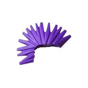 LEGO Hair 93563 Hair Mohawk (Dark Purple)