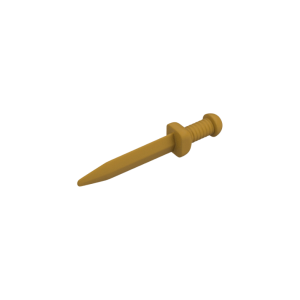 LEGO Weapon 95673 Sword with Thin Crossguard (Roman Gladius) (Pearl Gold)