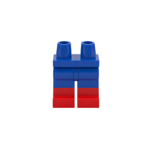 LEGO Legs 970c00pb0420 Hips with Blue Legs and Red Boots Pattern