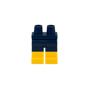 LEGO Legs 970c00pb0575 Hips with Dark Blue Legs and Yellow Boots Pattern