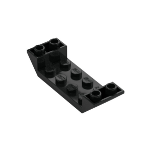 LEGO 22889 Slope Inverted 45° 6 x 2 Double with 2 x 4 Recessed (Black)