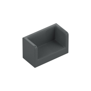 LEGO 23969 Panel 1 x 2 x 1 with Rounded Corners and 2 Sides (Dark Bluish Gray)