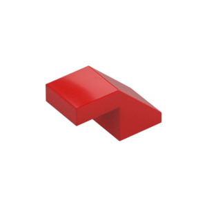 LEGO 28192 Slope 45° 2 x 1 with 2/3 Inverted Cutout and no stud (Red)