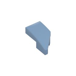LEGO 29120 Slope Curved 2 x 1 with Stud Notch Left (Sand Blue)