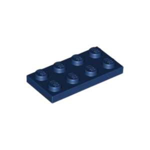 LEGO 3020 Plate 2 x 4 (Dark Blue)