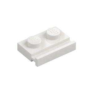 LEGO 32028 Plate Special 1 x 2 with Door Rail (White)