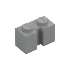 LEGO 4216 Brick Special 1 x 2 with Groove (Light Bluish Gray)