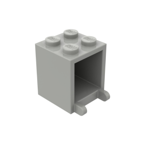 LEGO 4345b Box 2 x 2 x 2 Hollow Studs (Light Bluish Gray)