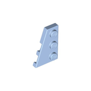 LEGO 43723 Wedge Plate 2 x 3 Wing Left (Bright Light Blue)