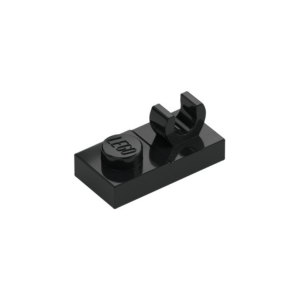 LEGO PART 44861 Plate Special 1 x 2 Open O Top Clip (Black)