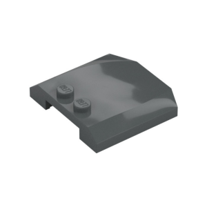 LEGO 45677 Slope Curved 4 x 4 x 2/3 Triple Curved with 2 Studs (Dark Bluish Gray)