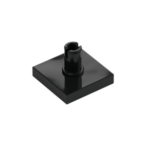 LEGO 49153 Tile Special 2 x 2 with Top Pin Squared Holes (Black)