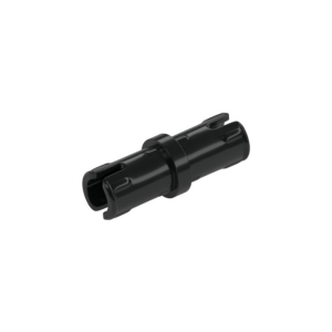 LEGO 61332 Technic Pin with Friction Ridges Lengthwise with No Center Slots (Black)