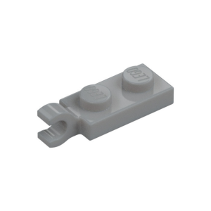 LEGO 63868 Plate Special 1 x 2 with Clip Horizontal on End (	Light Bluish Gray)