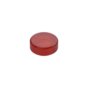 LEGO 98138 Tile Round 1 x 1 (Transparent Red)