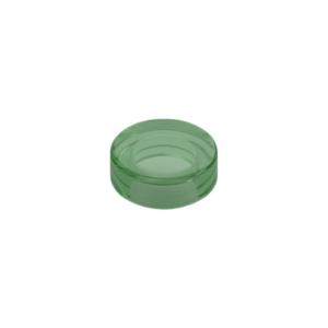 LEGO 98138 Tile Round 1 x 1 (Transparent Green)