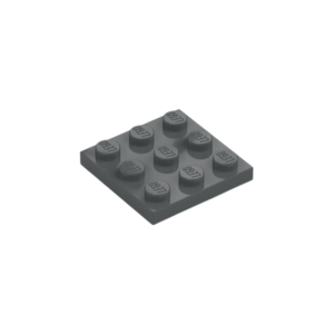 LEGO 11212 Plate 3 x 3 (Dark Bluish Gray)
